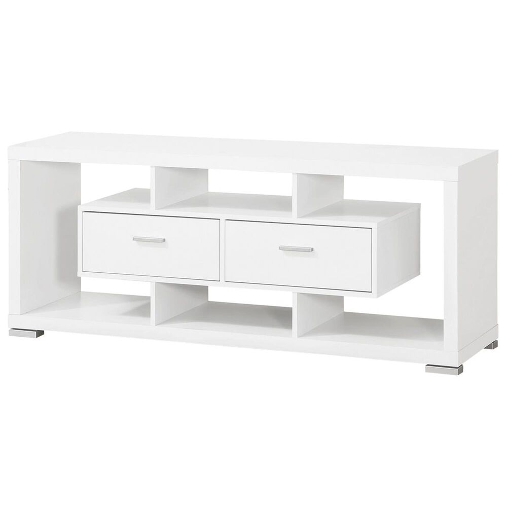 Pacific Landing 59" TV Console in White, , large