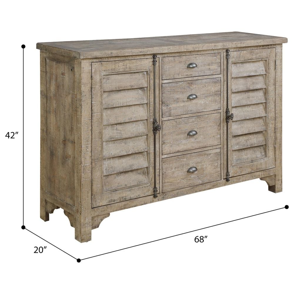 Emerald Home Furnishings interlude Buffet in Sandstone Brown, , large