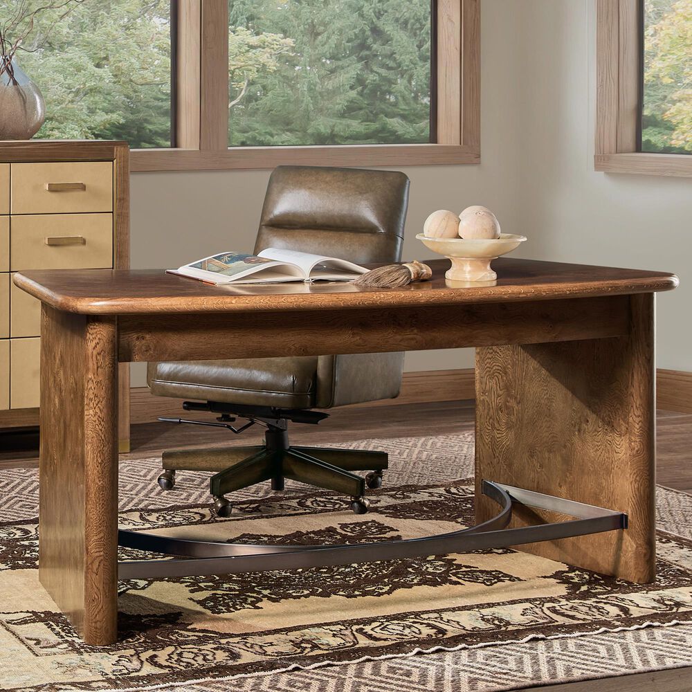 Hooker Furniture Melange Romano Writing Desk in Warm Brown, , large