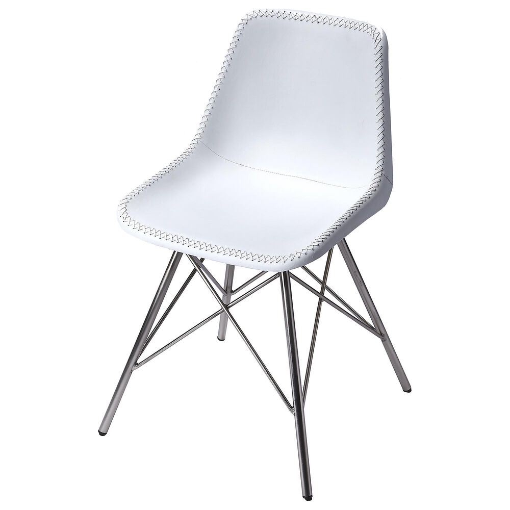 Butler Inland Side Chair in White, , large