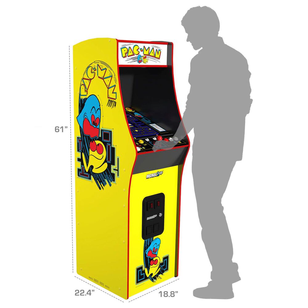 Arcade1Up Pac-Man Deluxe Arcade Game in Yellow, , large