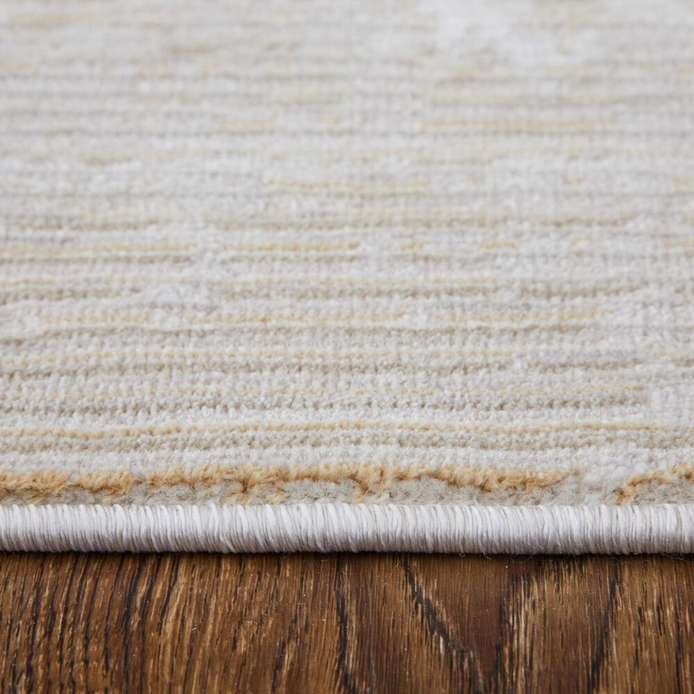 Feizy Sonora 5&#39; x 7&#39;6&quot; Ivory and Beige Area Rug, , large