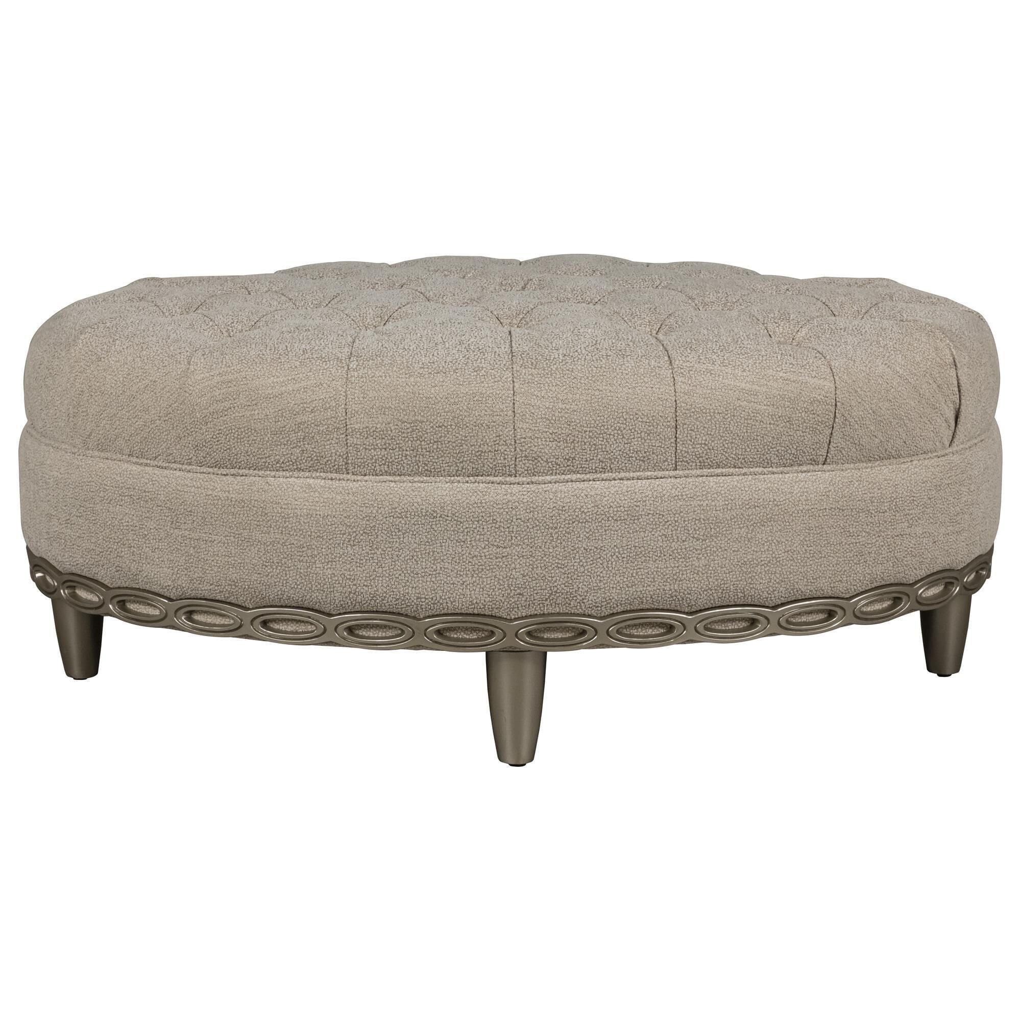 Oval hotsell cocktail ottoman