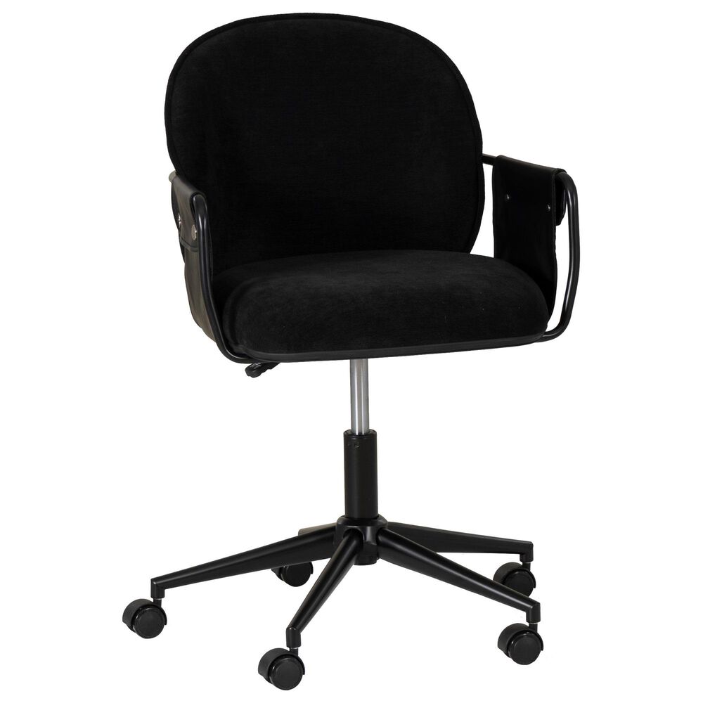 Linon Home Decor Karri Office Chair in Black, , large