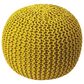 Butler Pincushion Pouffe in Yellow, , large