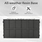 HOMLUX 120-Gallon Outdoor Waterproof Storage Deck Box in Dark Gray, , large