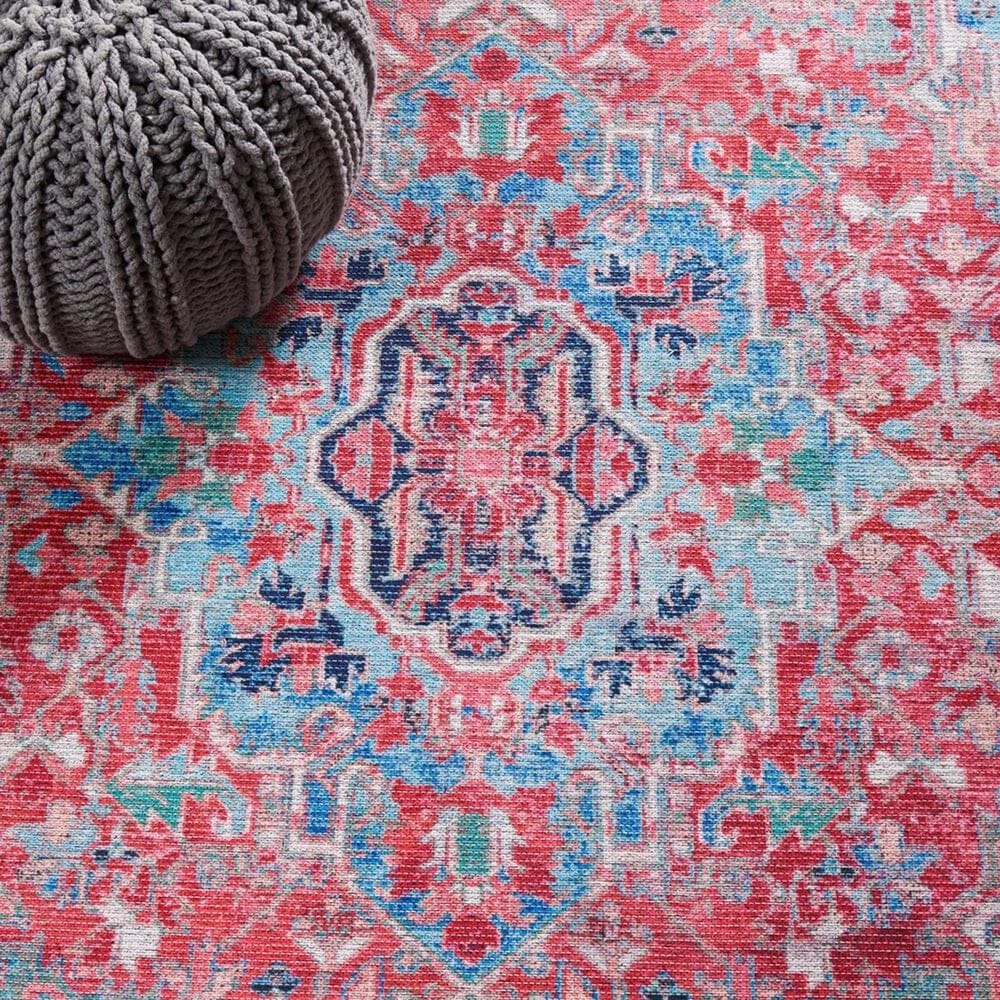 Safavieh Serapi  8&#39; x 10&#39; Light Blue and Red Area Rug, , large