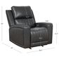 Linon Home Decor Izaiah Power Glider Recliner in Grey, , large