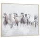 Maple and Jade 40" x 30" Horse Living Room Framed Wall Art in Black, Brown, Gray and White, , large