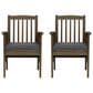 Hearth and Haven Casa Outdoor Dining Chair with Purple Cushion in Dark Grey (Set of 2), , large