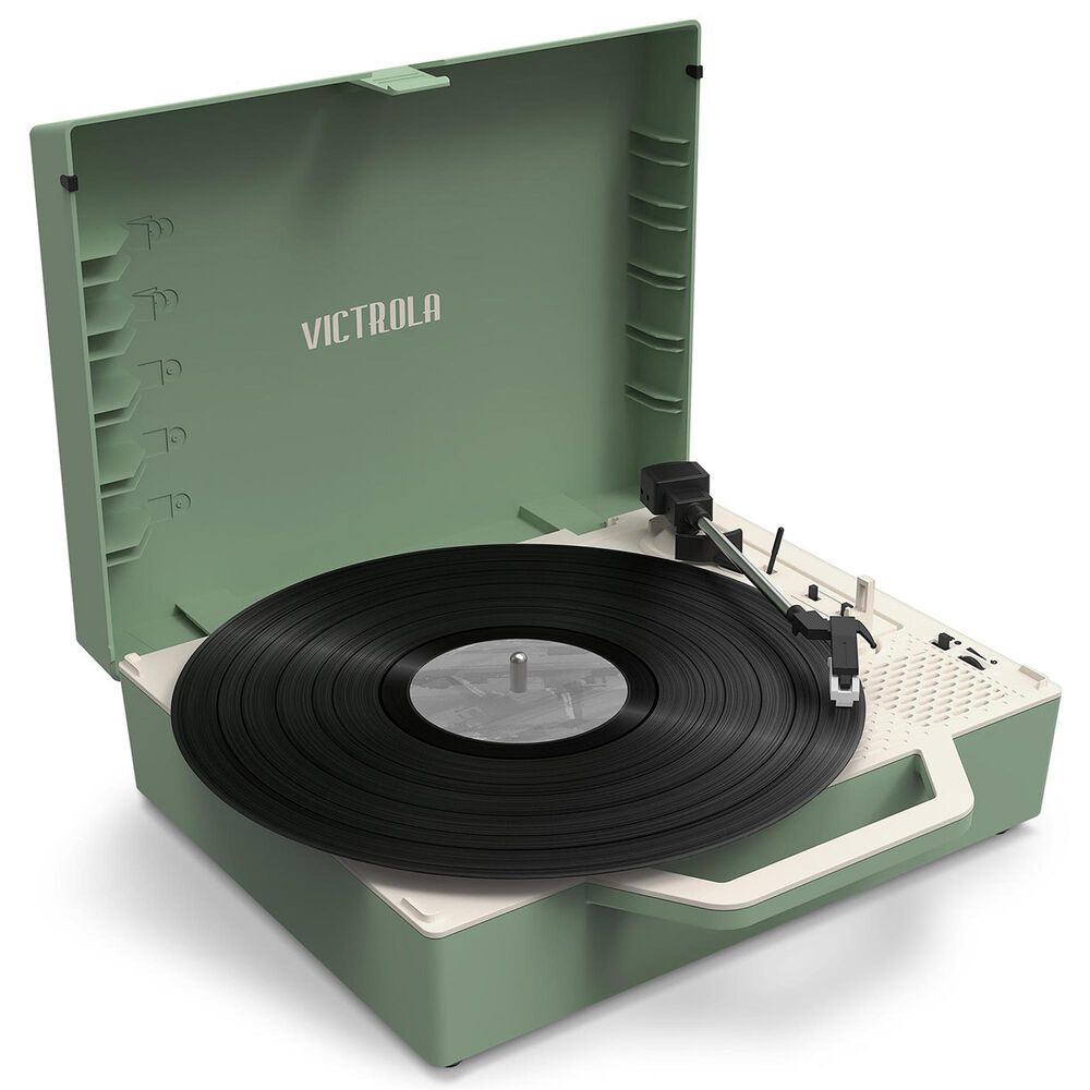 Victrola Bluetooth Suitcase Record Player, , large
