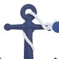 Maple and Jade 24" x 48" Anchor Indoor Outdoor Home Wall Decor with Detailing in White and Blue, , large