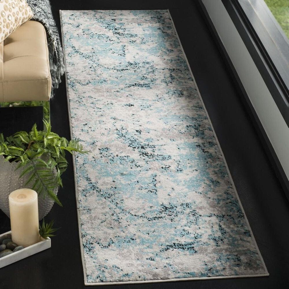 Safavieh Skyler SKY186M 2&#39; x 10&#39; Blue and Ivory Runner, , large
