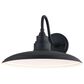 Vaxcel Tucson 13" 1-Light Outdoor Wall Sconce in Textured Black and Glossy White, , large