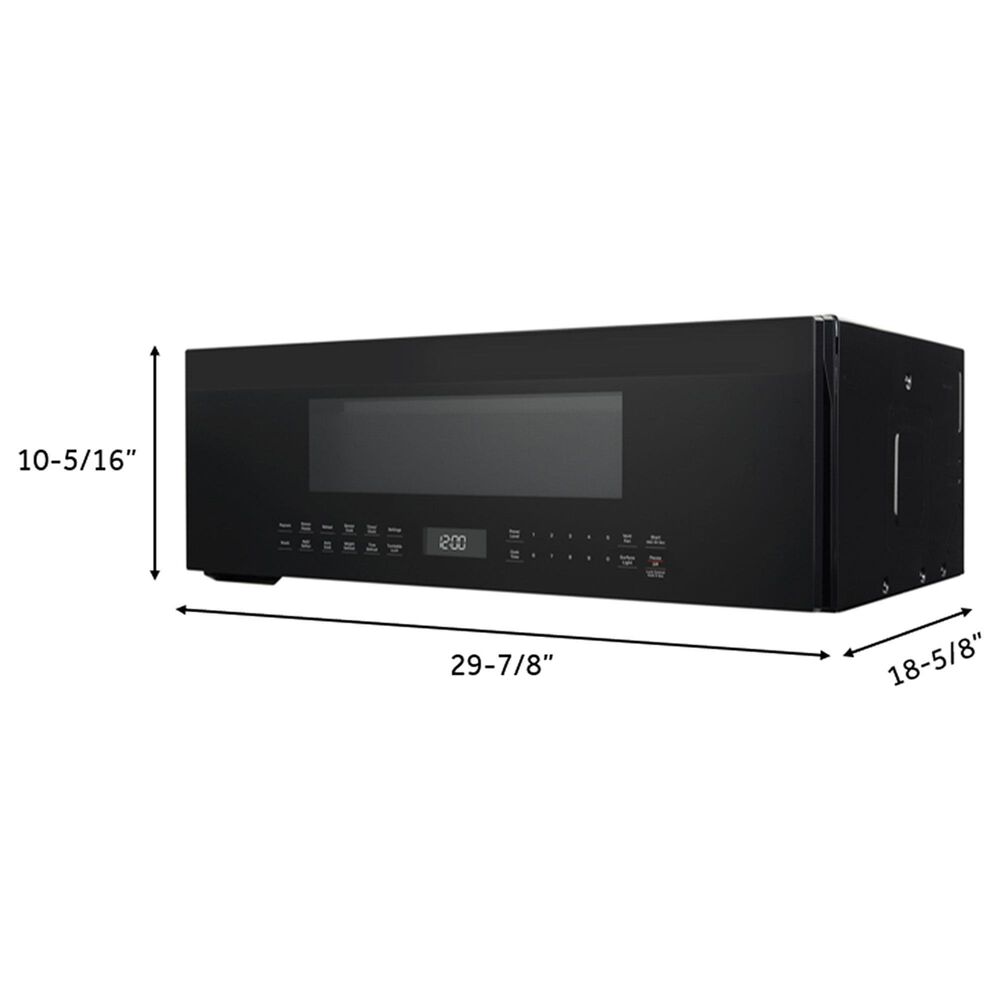GE Profile 1.2 Cu. Ft. Over-the-Range Low Profile Sensor Microwave Oven in Black, , large