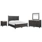 Nicolette Home Plum Creek 4 Piece King Storage Bedroom Set in Ravenwood Black, , large
