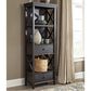 Ashley Tyler Creek 3-Shelf Display Cabinet in Antique Black and Gray, , large