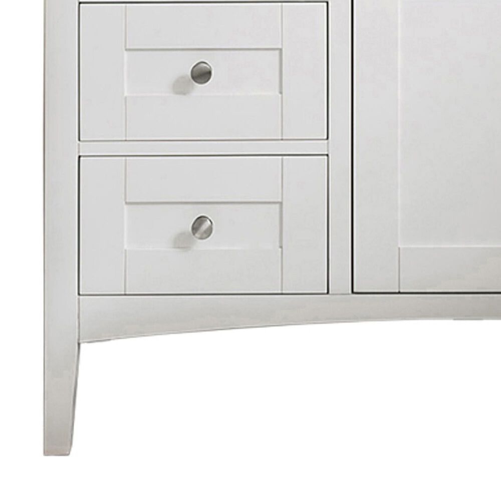 James Martin Vanities Palisades 48&quot; Single Bathroom Vanity in Bright White with 3 cm Charcoal Soapstone Quartz Top and Rectangular Sink, , large