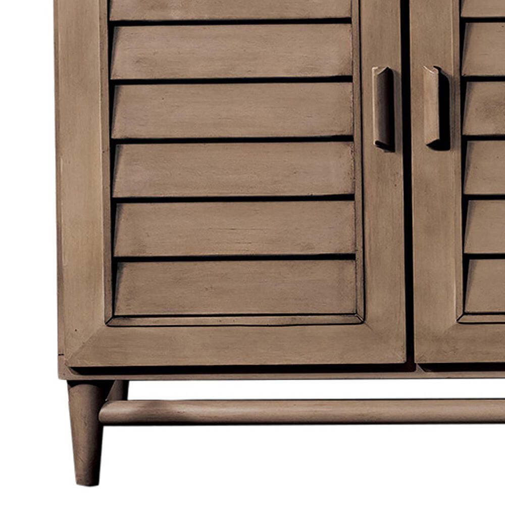 James Martin Vanities Portland 36&quot; Single Bathroom Vanity in Whitewashed Walnut with 3 cm White Zeus Quartz Top and Rectangular Sink, , large
