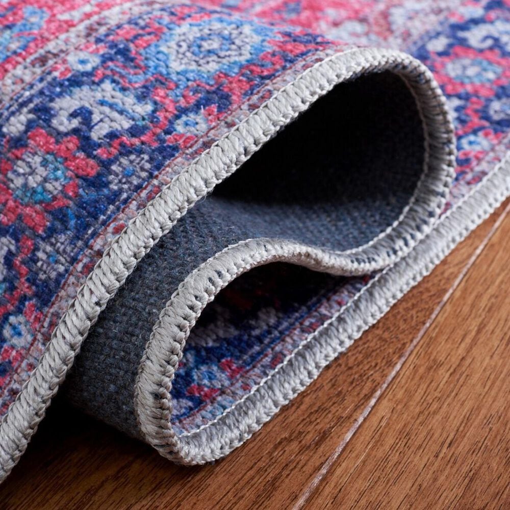 Safavieh Serapi SEP323 6&#39;7&quot; Square Red and Navy Area Rug, , large
