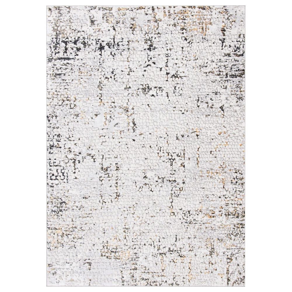 Safavieh Amelia AMA254 4'5" x 6'5" Grey and Gold Area Rug, , large