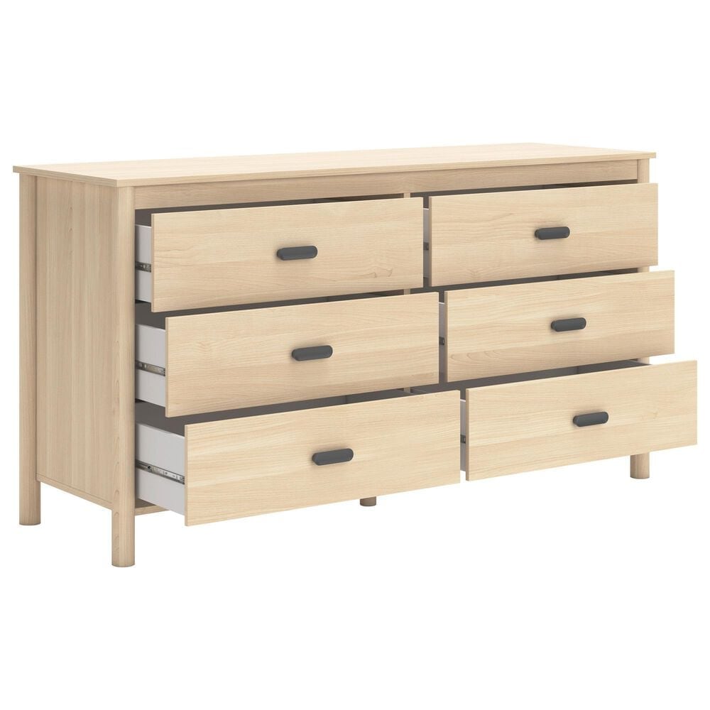 Ashley Cabinella 6-Drawer Dresser in Tan, , large