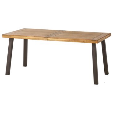 Other Della Dining Table in Natural Stained and Rustic - Table Only, , large
