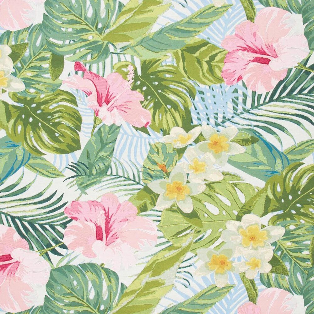 Safavieh Barbados Tropical Floral 4&#39; x 6&#39; Green and Pink Indoor/Outdoor Area Rug, , large