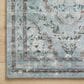 Rifle Paper Co Crafted by Cloth and Company Courtyard 2" x 5" Chateau Blue Runner, , large