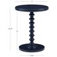 Linon Home Decor Aurora Round Side Table in Navy Blue, , large