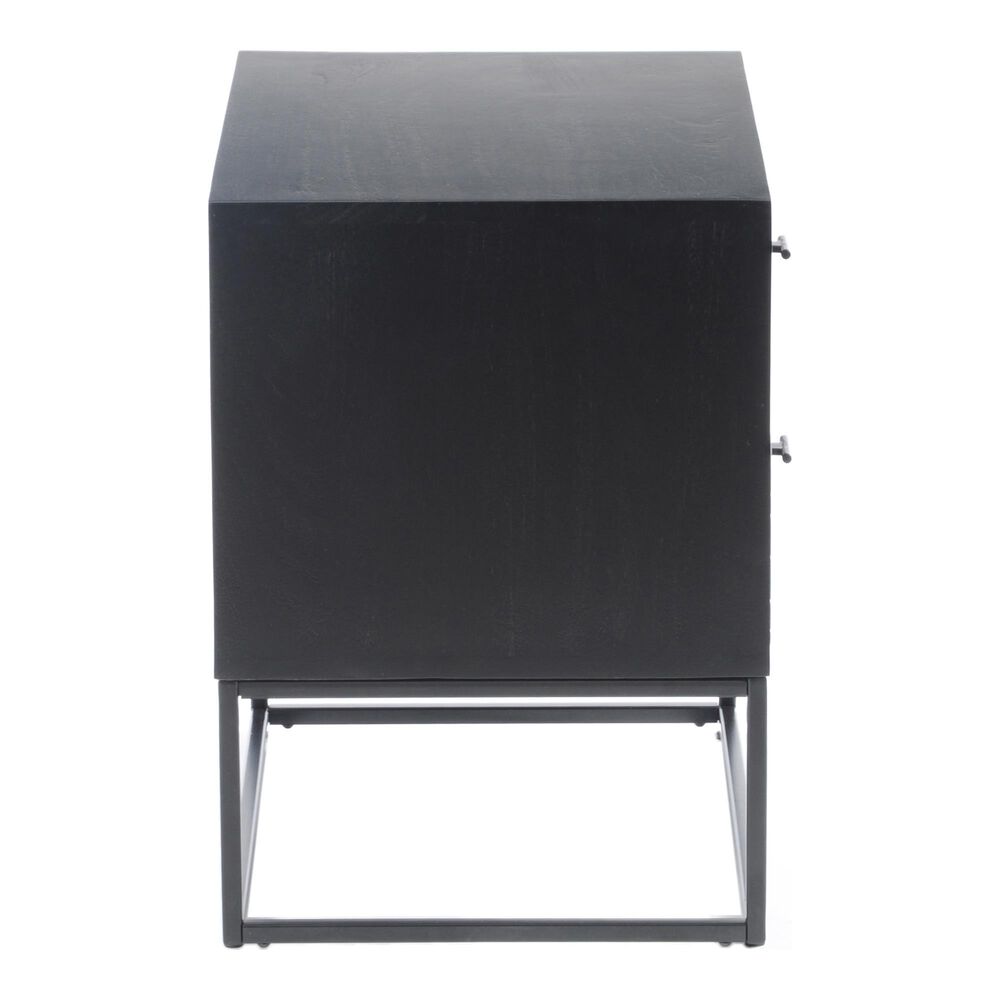 Moe&#39;s Home Collection Atelier 2 Drawer Nightstand in Black, , large