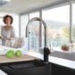 Blanco Urbena 1.5 GPM Pull-Down Kitchen Faucet in Chrome and Coal Black, , large