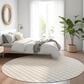 Dalyn Rug Company York 6" Round Ivory Indoor/Outdoor Area Rug, , large