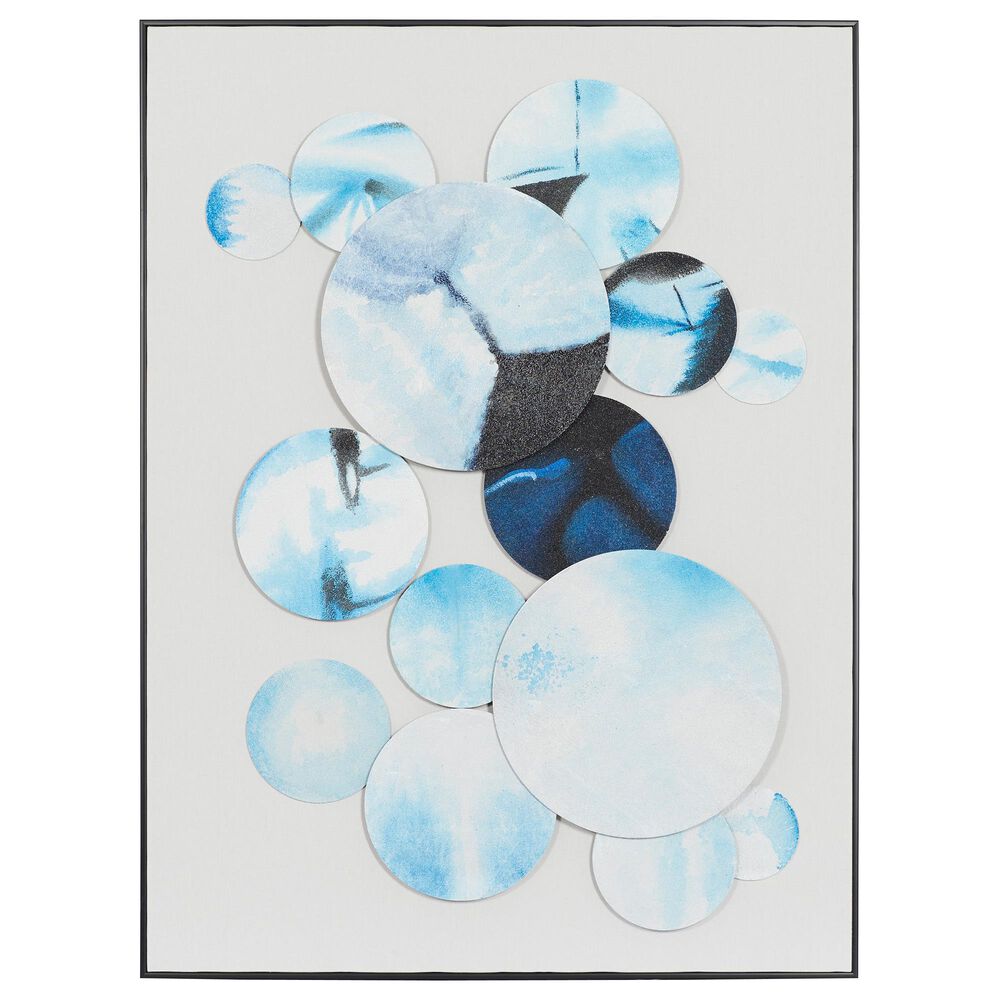 Maple and Jade 40&quot; x 30&quot; Wall Decor in Turquoise and White, , large