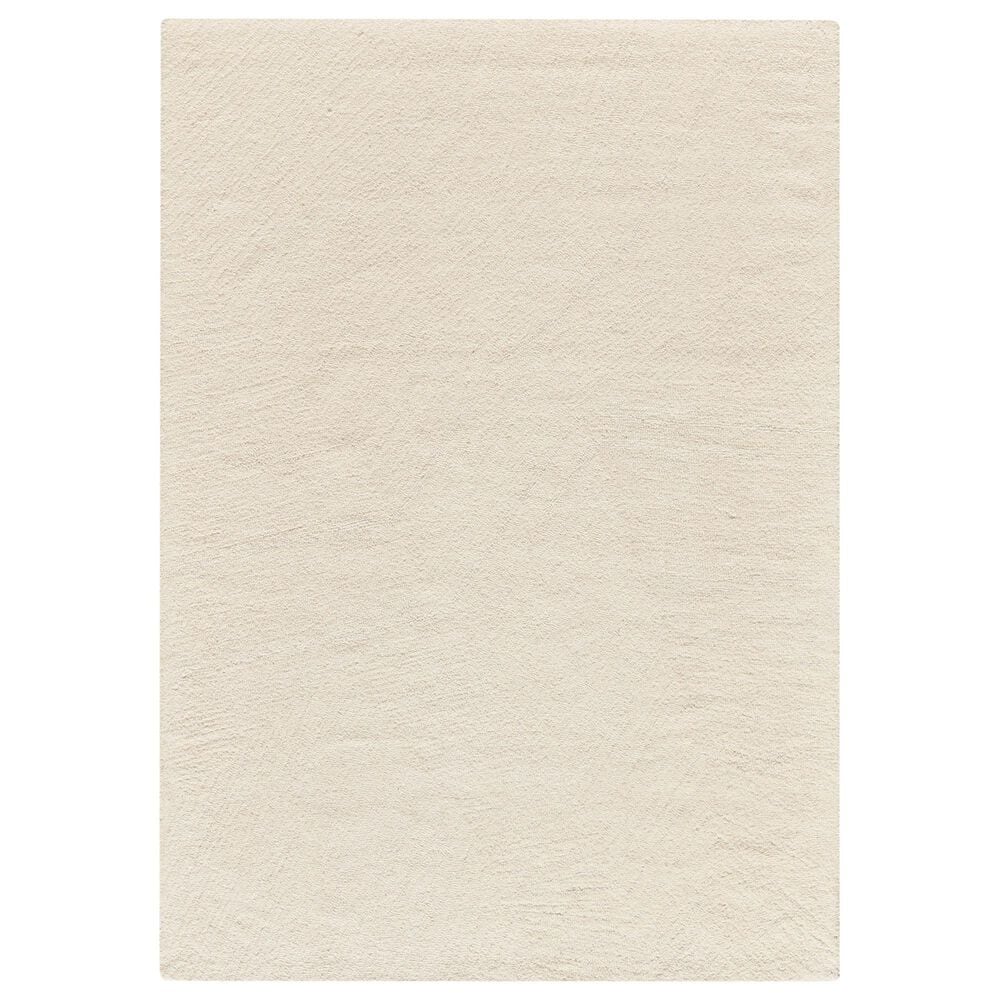 Nourison Pure Angles Ivory 5"3" x 7"3" Area Rug, , large