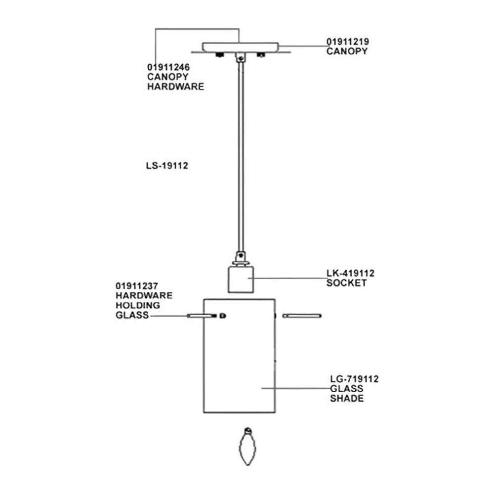 Lite Source Credence 1 Light Mini Pendant in Polished Steel, , large