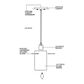 Lite Source Credence 1 Light Mini Pendant in Polished Steel, , large