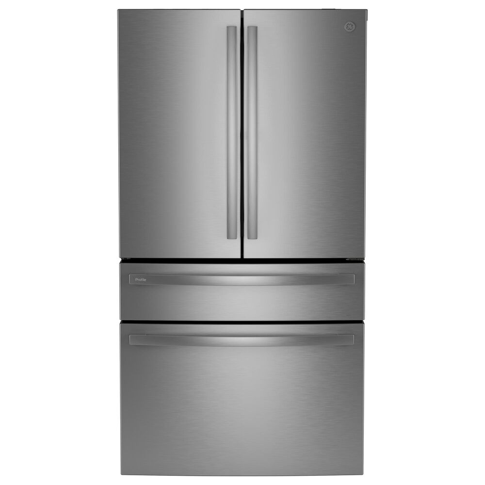 GE Profile 2-Piece Kitchen Package with 28.7 Cu. Ft. Smart French-Door Refrigerator and Bar Handle Dishwasher in Stainless Steel, , large