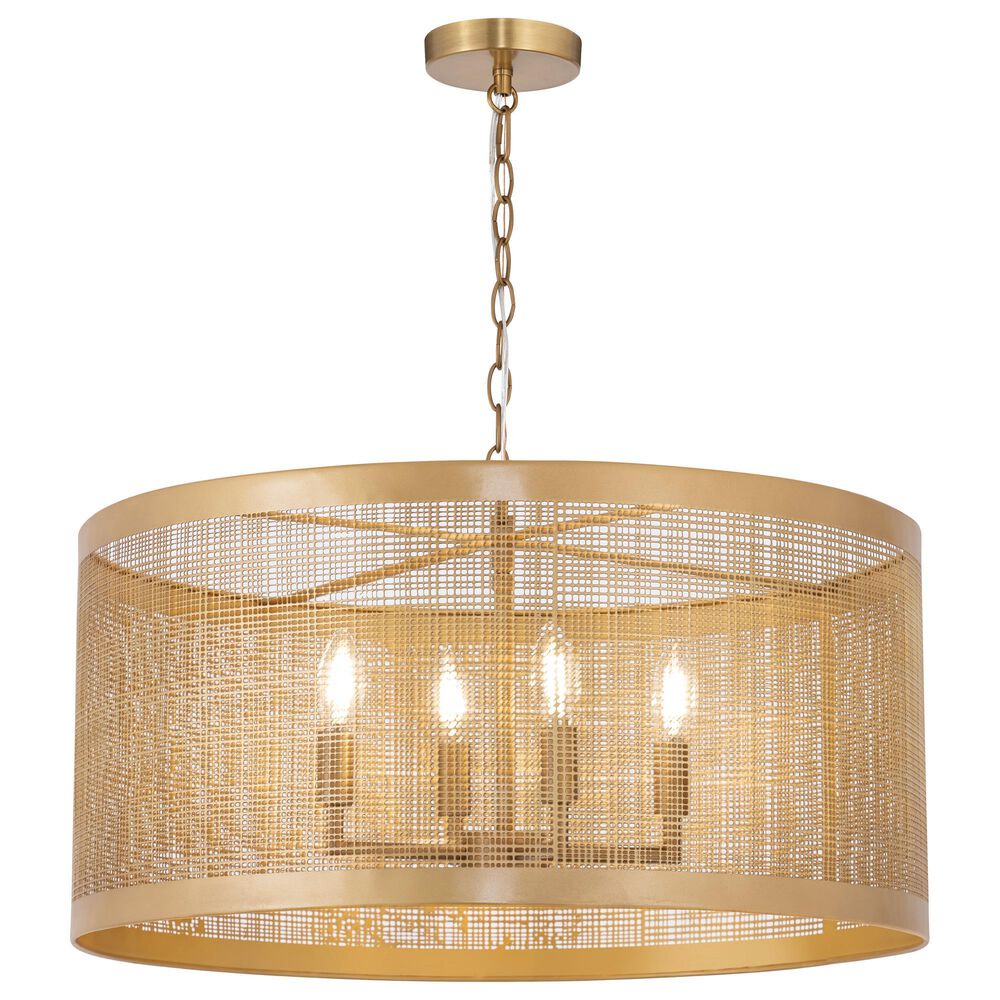 Maxim Lighting Hatcher 24" 4-Light Pendant in Gold, , large