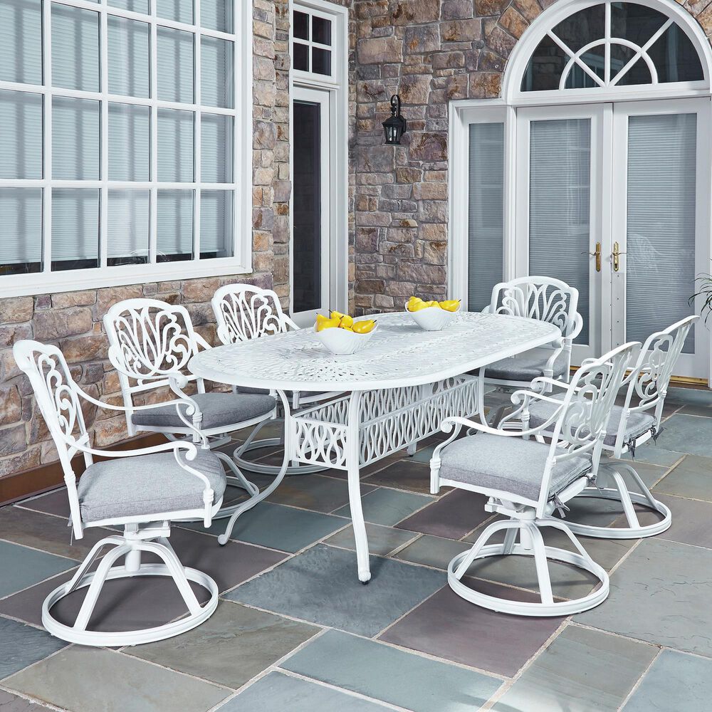 Homestyles Capri 7-Piece Dining Set in White, , large