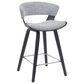 Armen Living Jagger Counter Height Stool in Black, , large