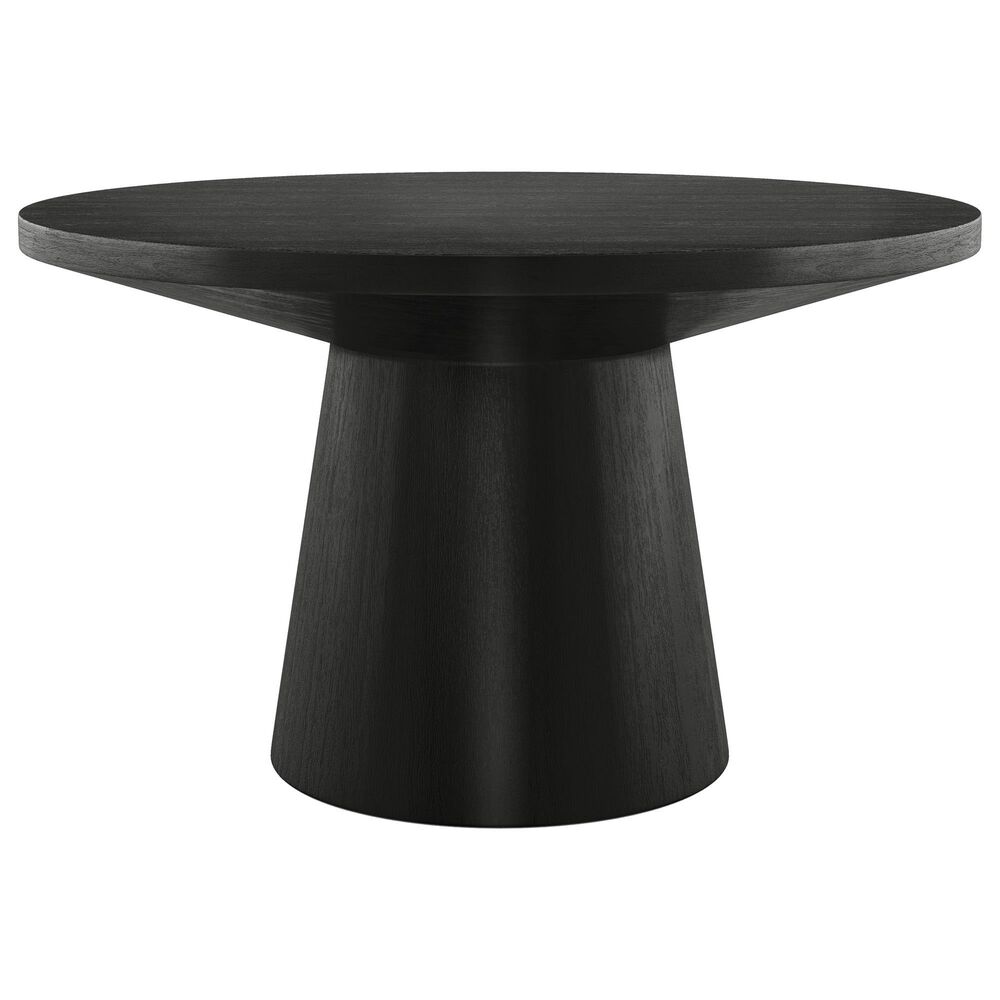 Furniture of America Halewood Round Coffee Table in Black, , large