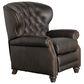 Smith Brothers Leather Push Back Recliner in Charcoal, , large