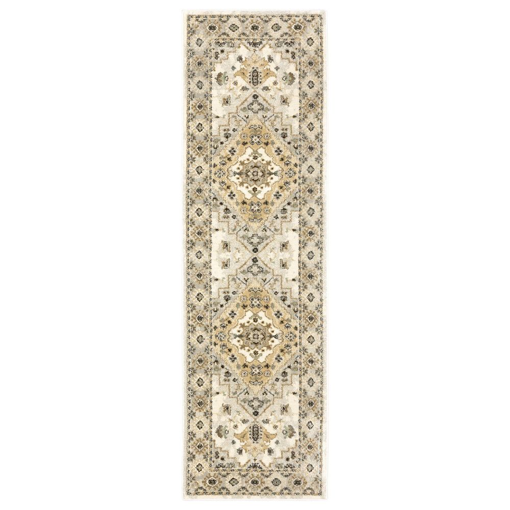 Oriental Weavers Florence Athens 4332X 2&#39;3&quot; x 7&#39;6&quot; Beige Runner, , large