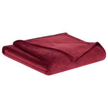 Pem America Truly Soft Velvet Plush Full/Queen Blanket in Cabernet, , large