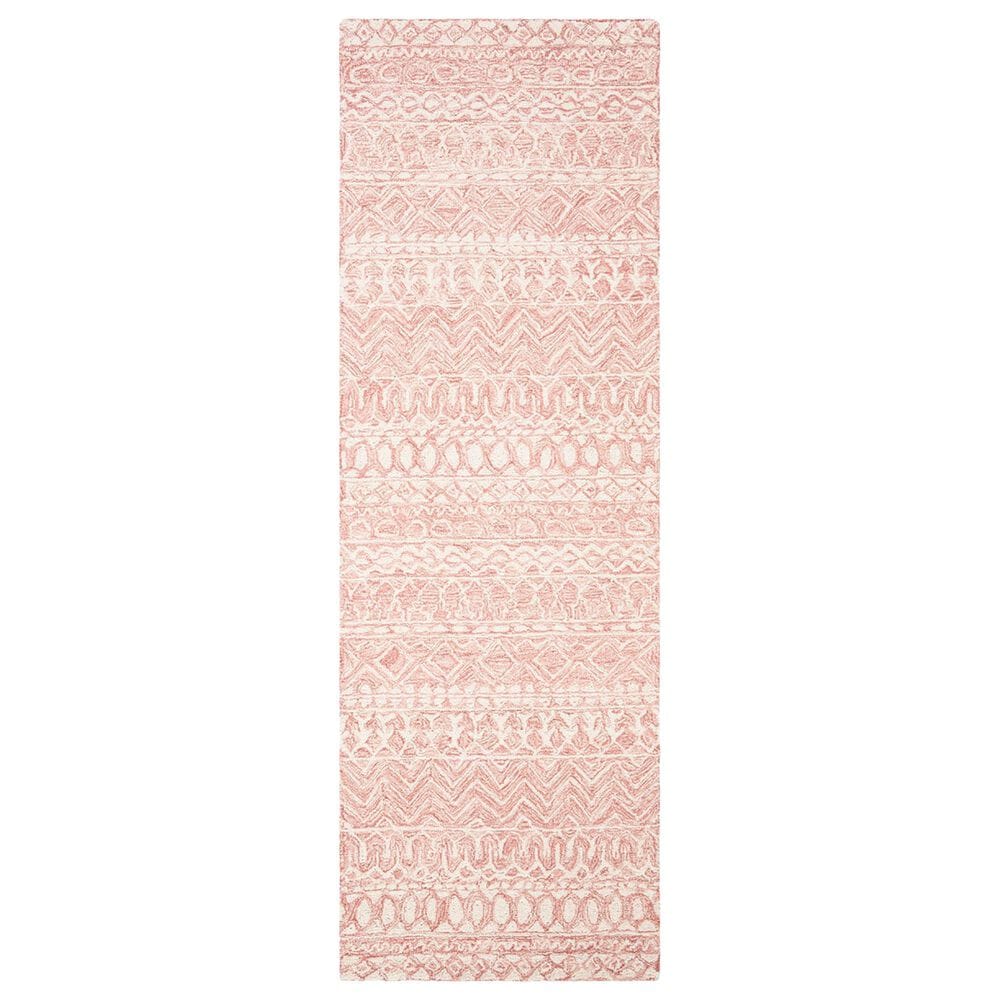 Safavieh Micro-Loop Southwestern 2"3" x 7" Pink and Ivory Runner, , large
