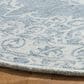 Safavieh Micro-Loop 5" Round Blue and Light Blue Area Rug, , large