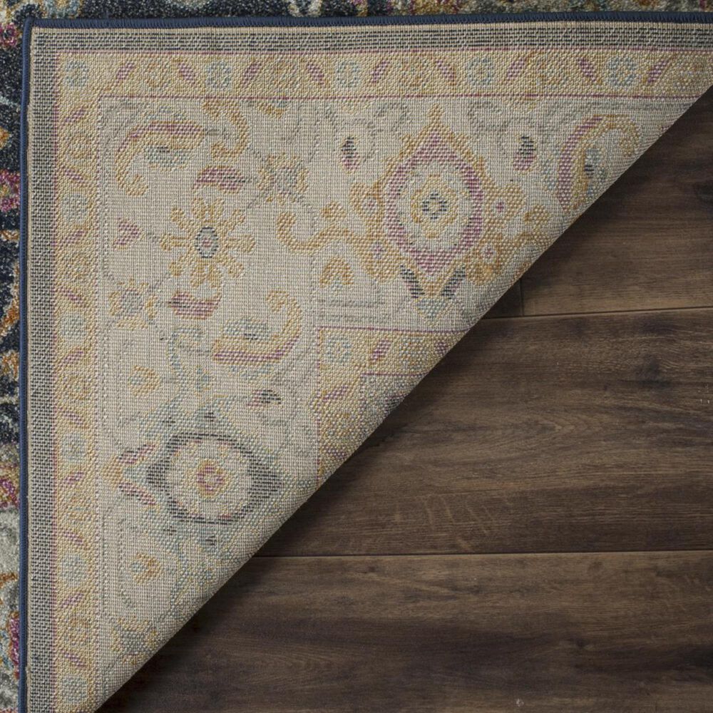 Safavieh Madison MAD612D 2&#39;3&quot; x 12&#39; Navy and Creme Runner, , large