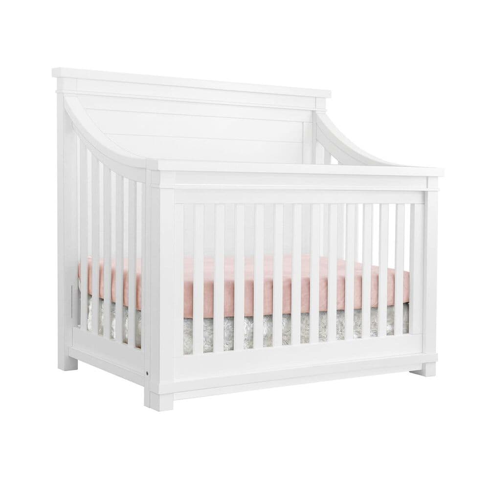Appleseed Rowan 4-In-1 Convertible Crib in Pure White, , large