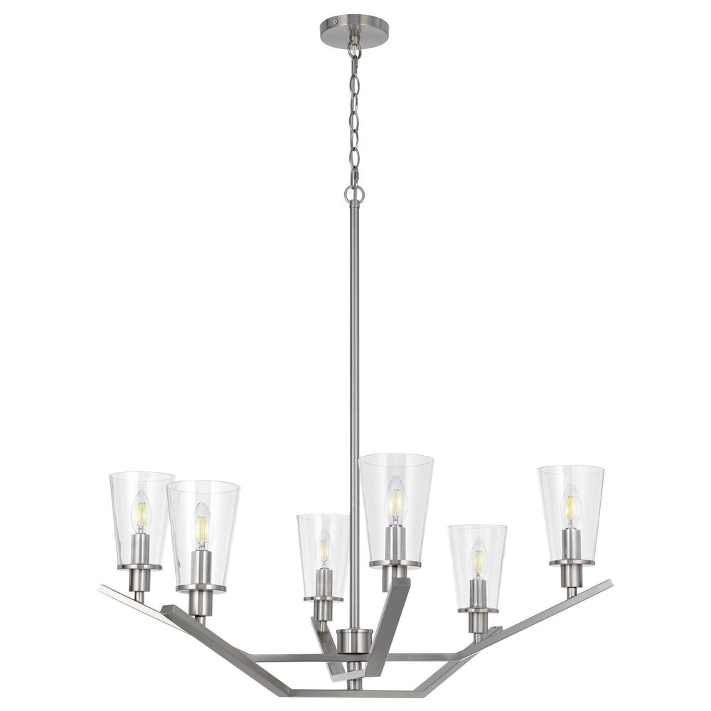 Cal Lighting Vireo Chandelier in Brushed Steel, , large